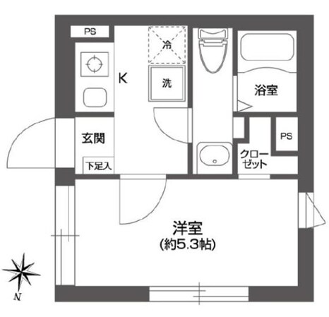 ミレドゥーエ西小山の物件間取画像
